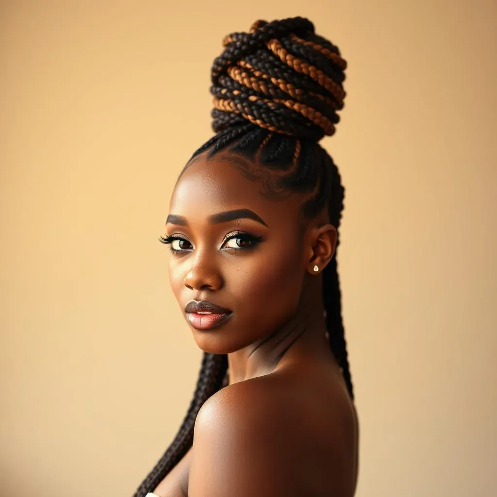 Box Braid Updos & Protective Styles: Effortless Elegance