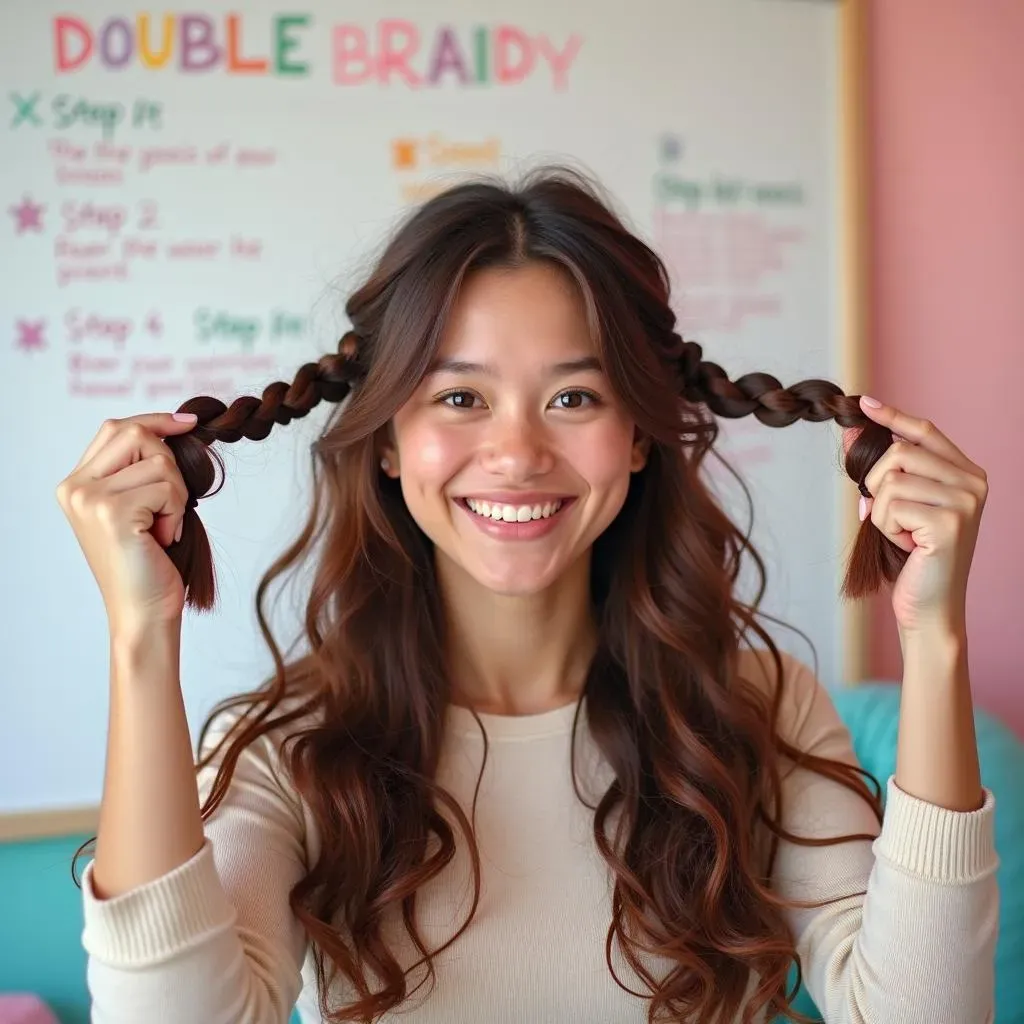 Easy Double Braids: StepbyStep Tutorial