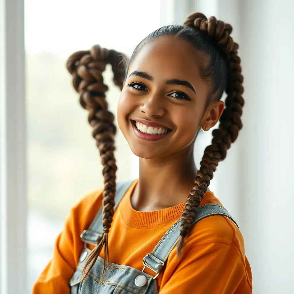 Elevating Your 2 Ponytail Braids with Unique Twists
