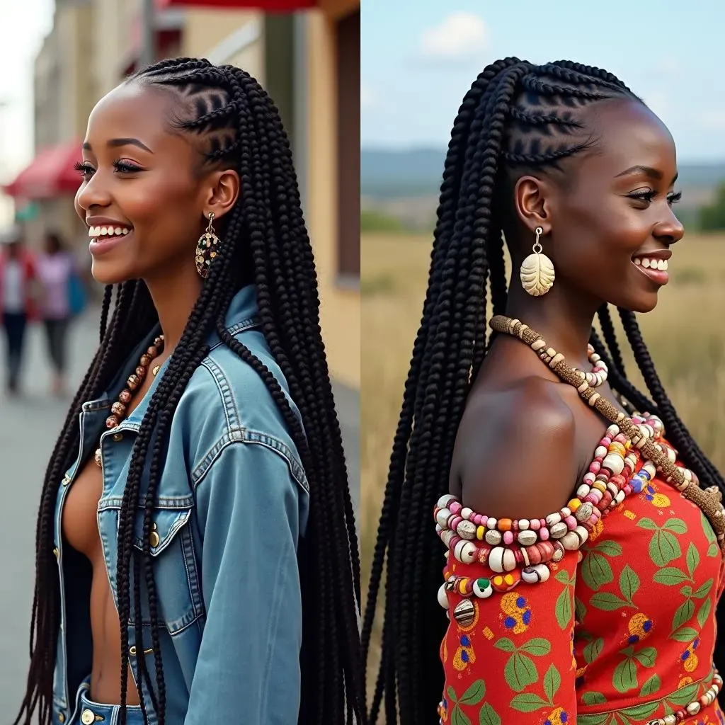 From Poetic Justice to Fulani Braids: Modern Takes on 70s Braided Looks