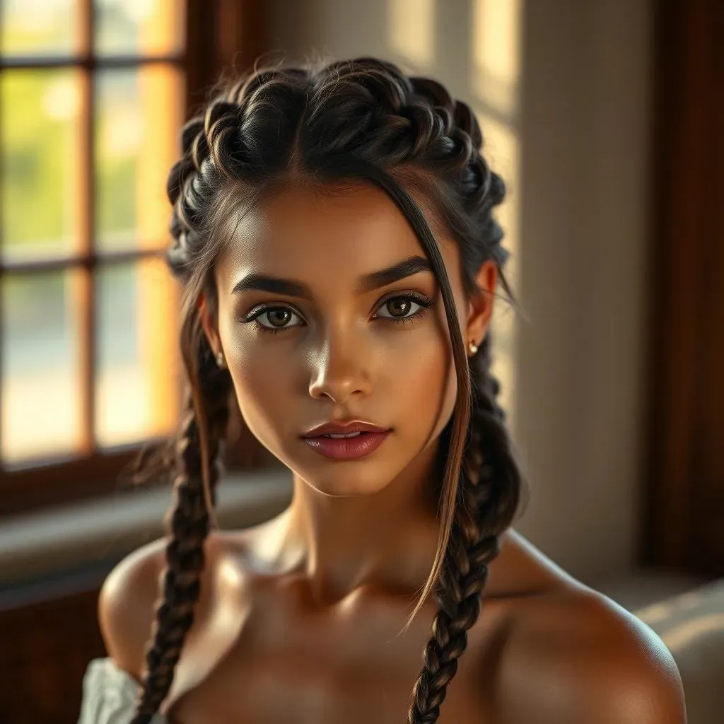 Inspiration for Your Half Moon Hairstyle Braids