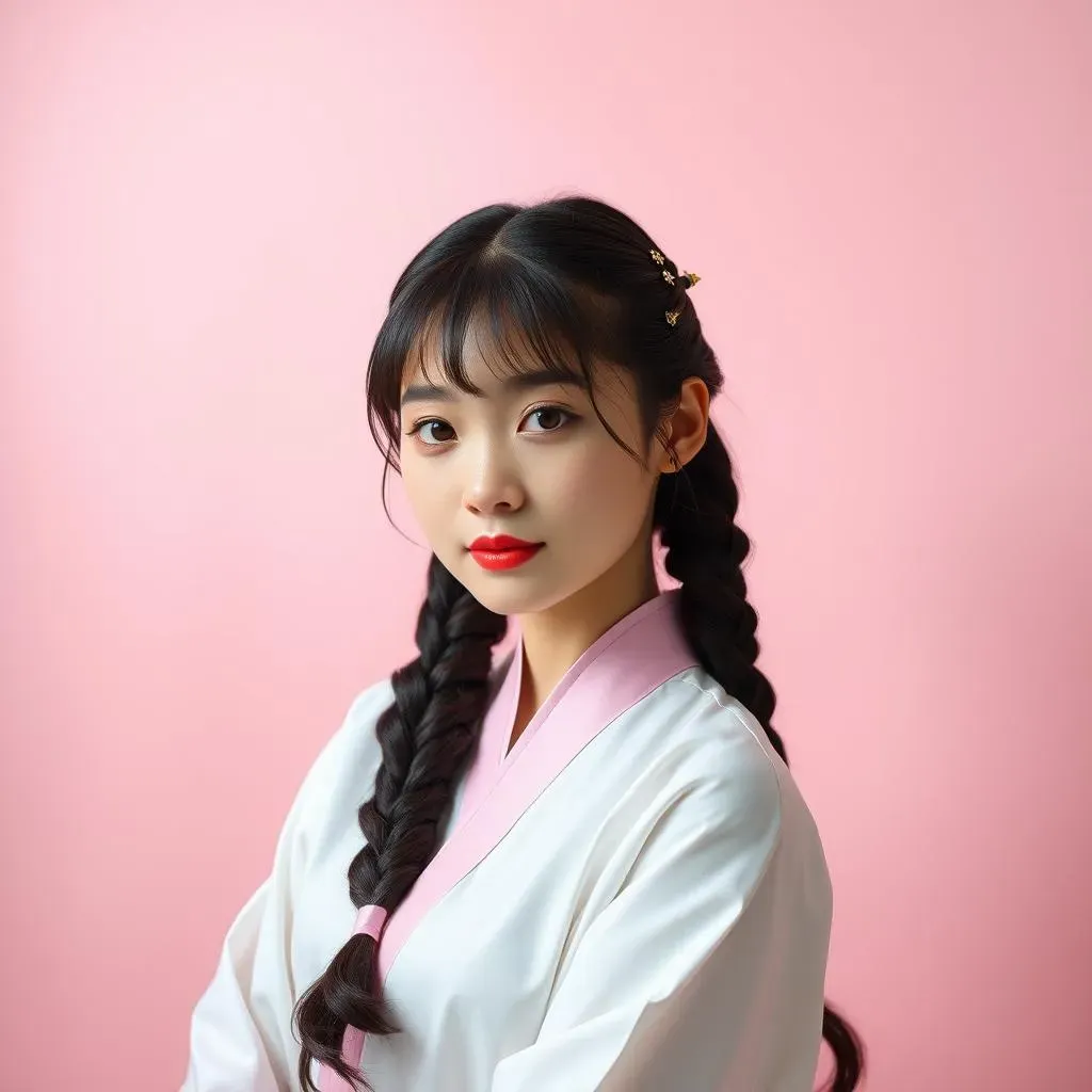 Amazing Korean Two Braids Hairstyle:  Style Guide