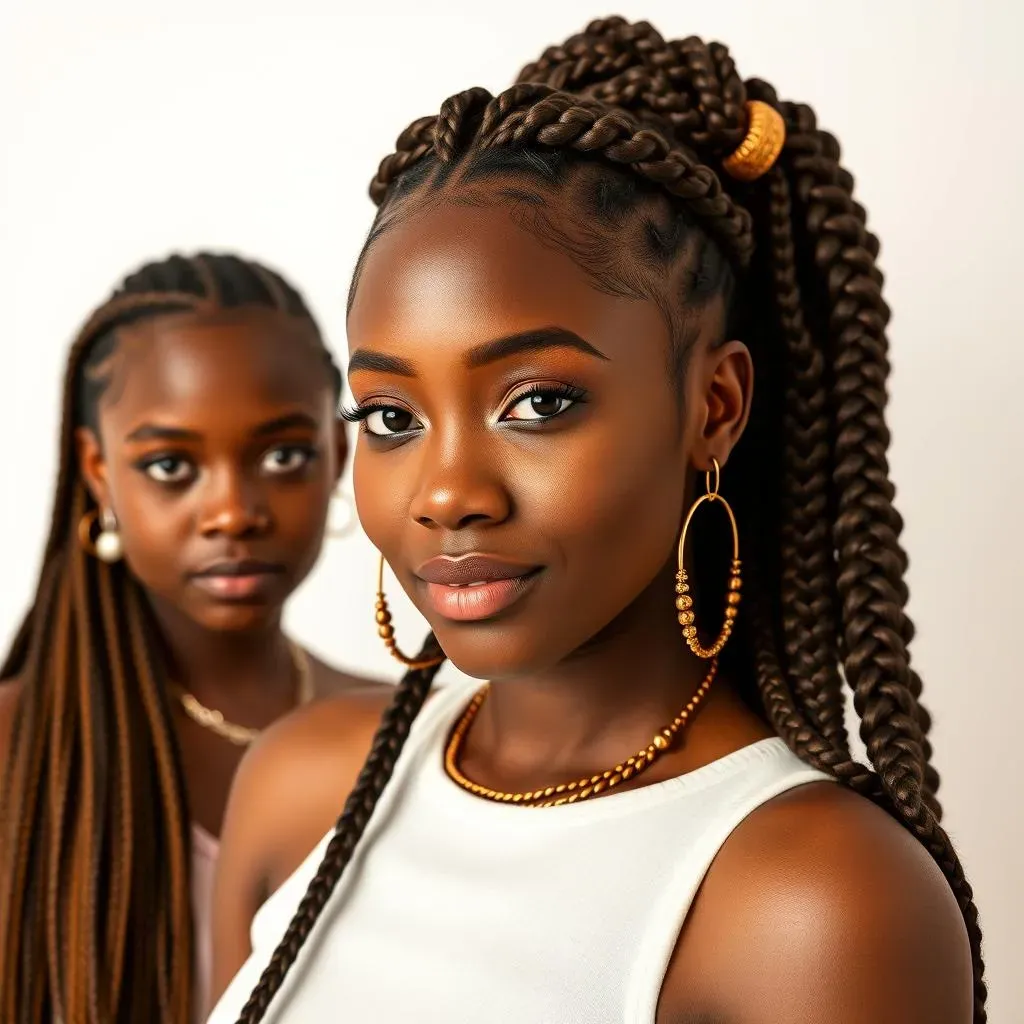 Styling Box Braids Based on Length & Thickness:  A Comprehensive Guide